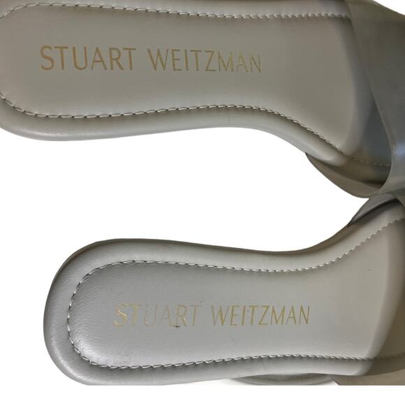 Stuart Weitzman Women's Summer Flat Sandals  in Perla Sz 9.5 - Picture 6 of 7